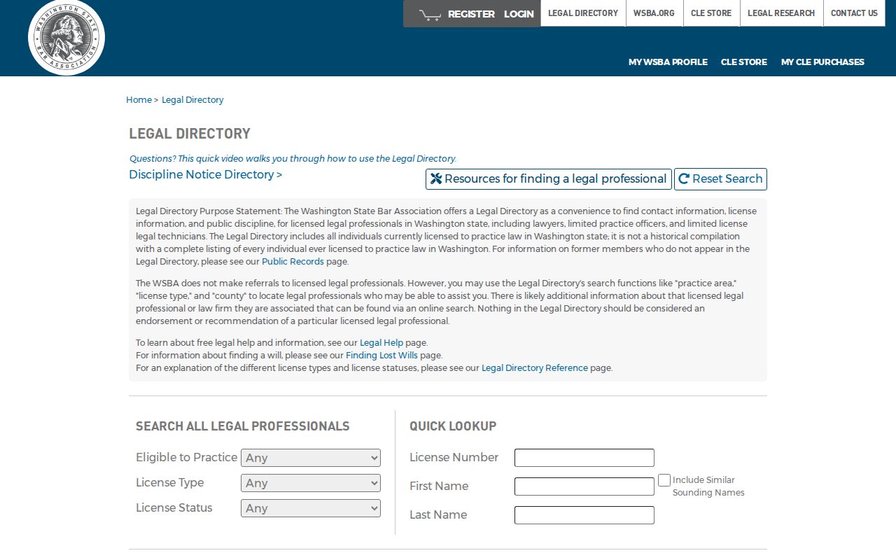Walla Walla people directories for Washington lawyers
